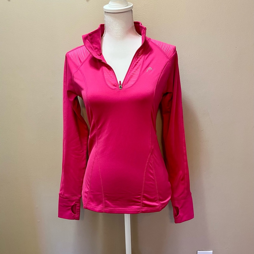 Head Women’s 1/4 Zip Pink Pullover Size XS